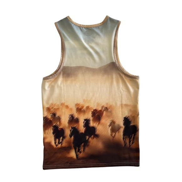 Horse Print Western Chic Dickies Tank Top NWT - Picture 4 of 5